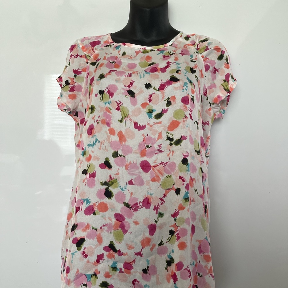 Liz Claiborne Floral Print Women’s Blouse Top Small Flowers